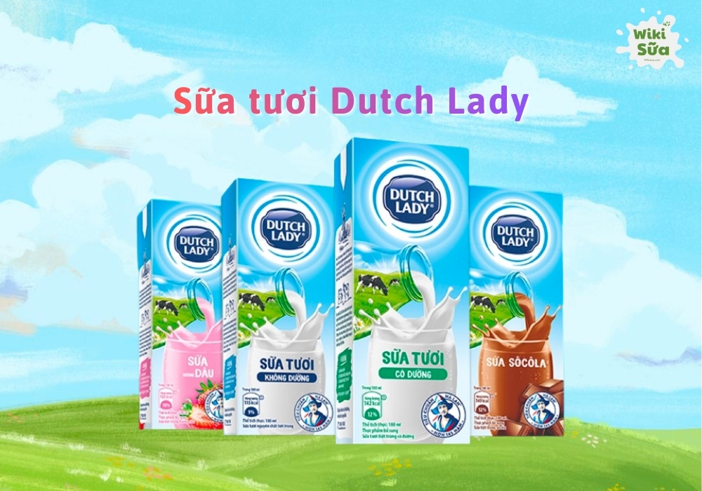 Sữa tươi Dutch Lady cung cấp canxi, vitamin và khoáng chất thiết yếu cho bé 1 tuổi phát triển chiều cao, tăng cân đều