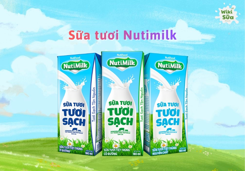 Sữa tươi Nutimilk là lựa chọn an toàn và tiện lợi cho các bậc phụ huynh muốn bổ sung dinh dưỡng hàng ngày cho bé từ 1 tuổi trở lên