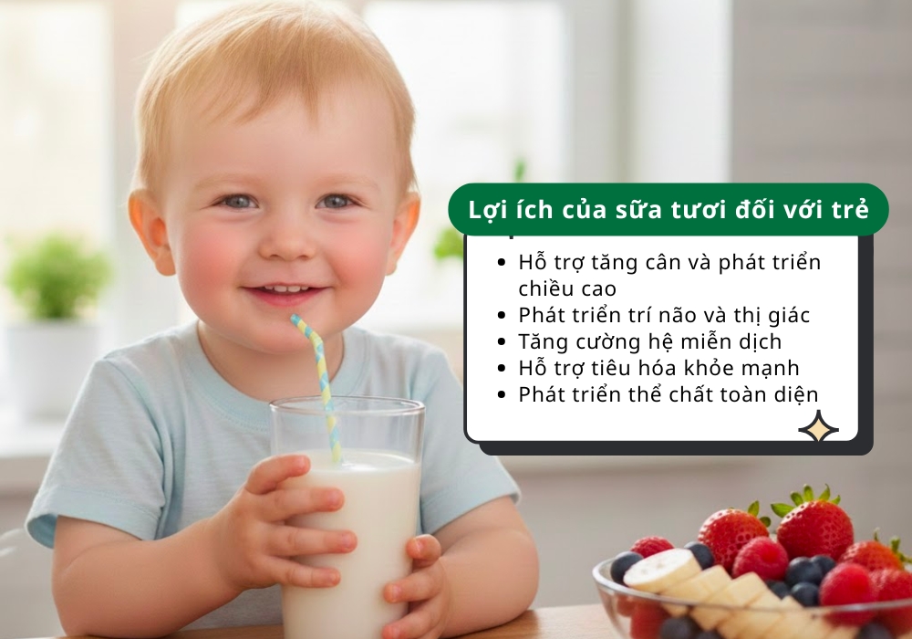 sữa tươi nào tốt cho bé