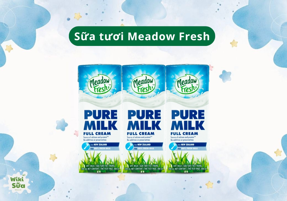 Sữa tươi cho bé tốt hiện nay