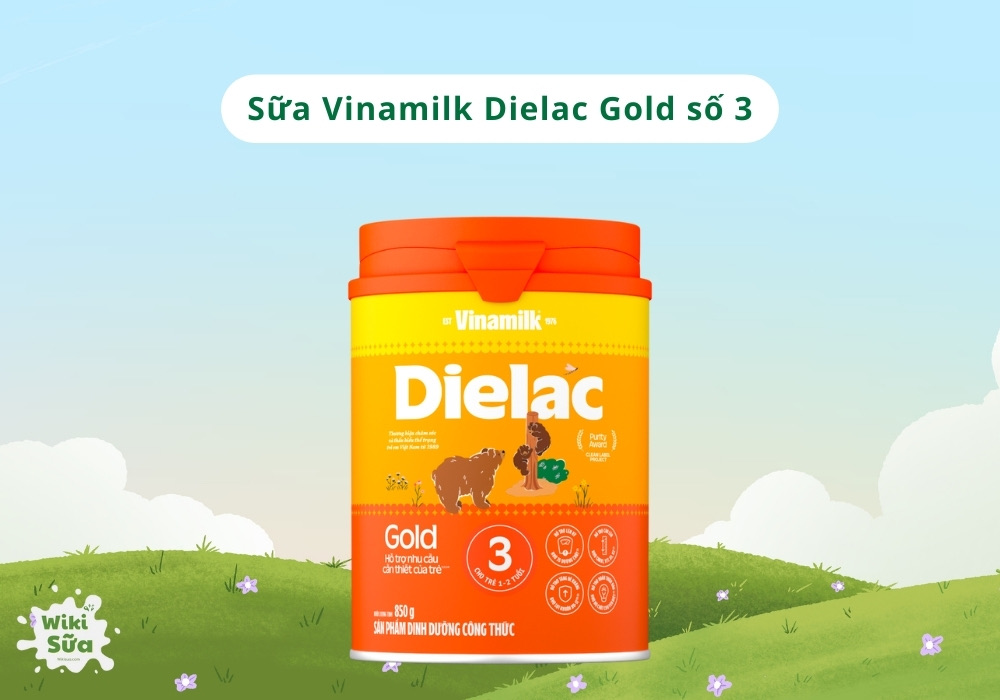 Sữa Vinamilk Dielac Gold 3 cho bé trên 1 tuổi