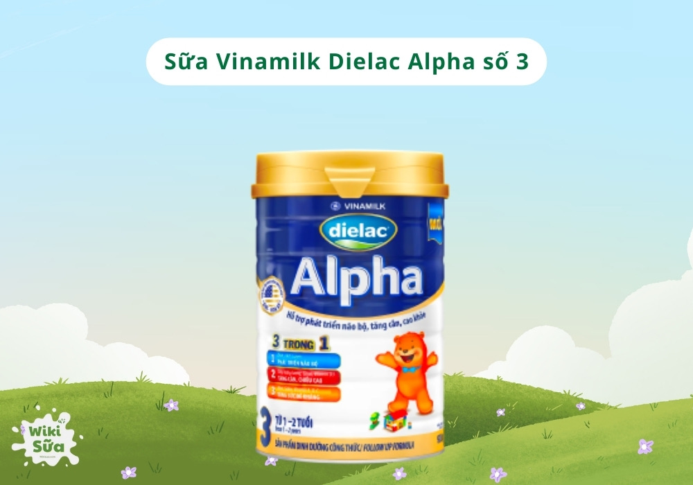 Dielac Alpha 3 - Sữa bột Vinamilk cho trẻ trên 1 tuổi 