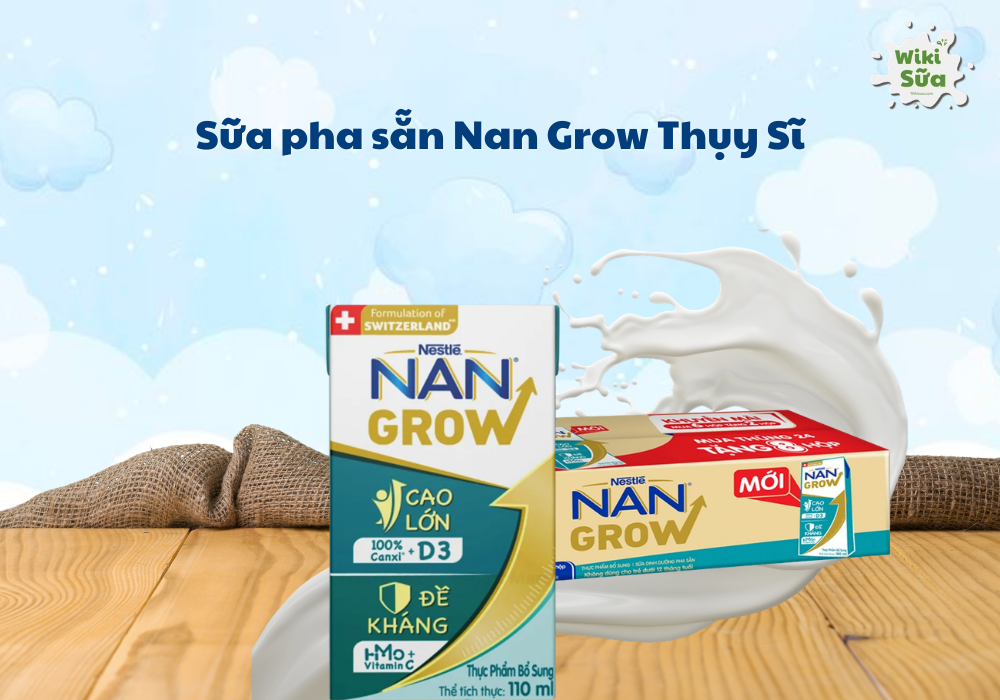 Sữa pha sẵn cho bé Nestlé NAN Optipro Kid từ 1 tuổi dễ tiêu hóa, tăng trưởng toàn diện.