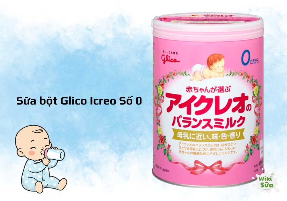 Glico Icreo Số 0 - Sữa mát cho trẻ sơ sinh từ Nhật Bản.