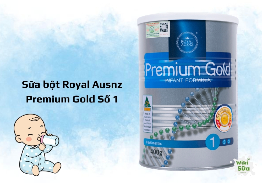 Sữa Royal Ausnz Premium Gold Số 1 dành cho bé sơ sinh dưới 1 tuổi.