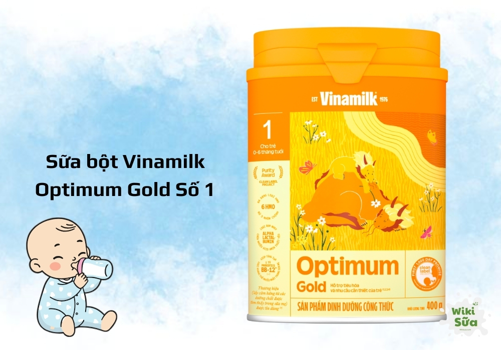 Sữa Optimum Gold 1 hỗ trợ tiêu hóa cho trẻ 0-6 tháng.