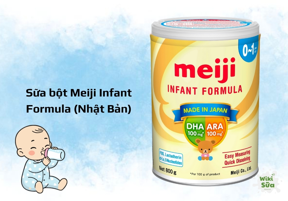 Sữa Meiji Infant Formula là thương hiệu sữa mát cho trẻ sơ sinh và trẻ nhỏ đến từ Nhật Bản