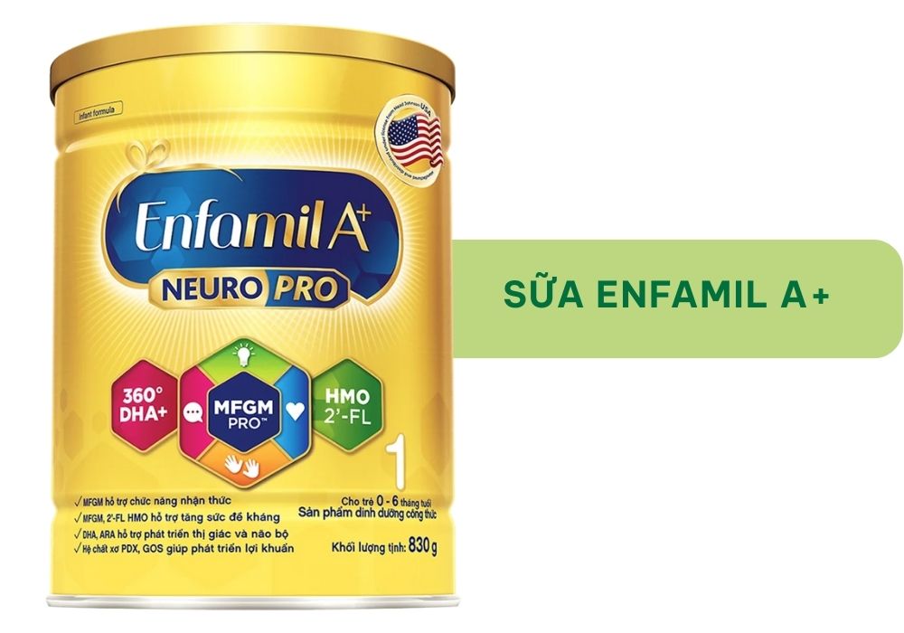Sữa tăng cân cho trẻ sơ sinh từ 0 6 tháng tuổi Enfamil A+