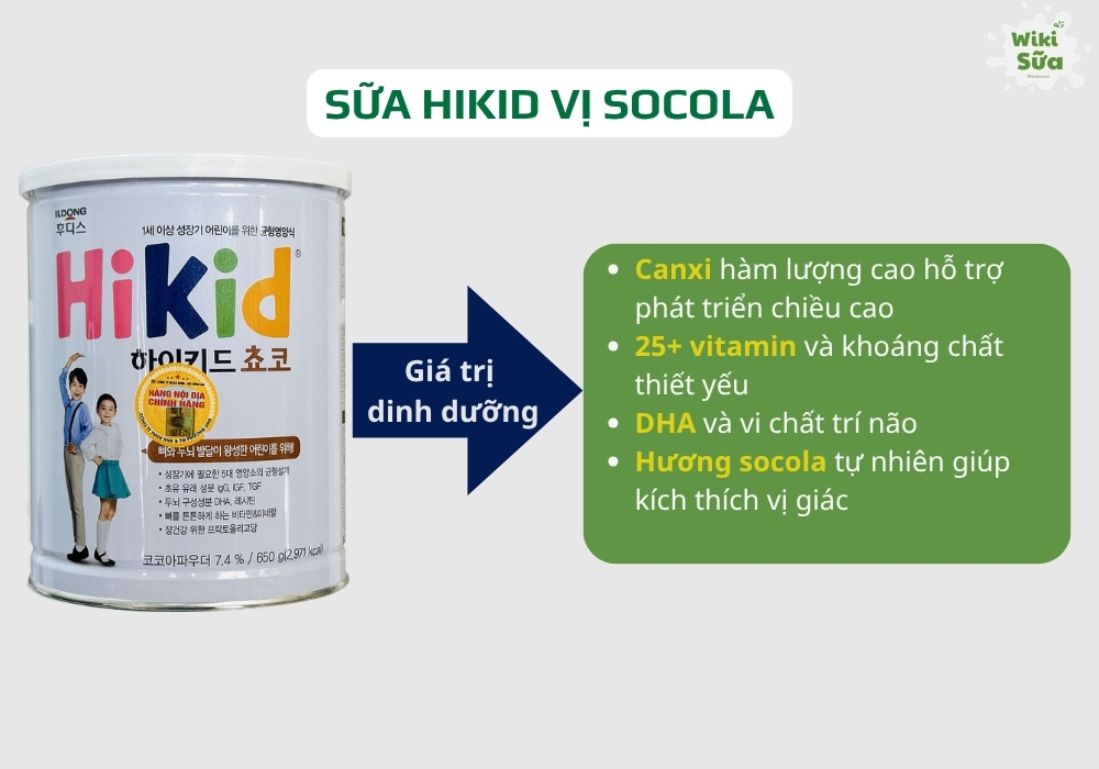 Sữa Hikid vị socola