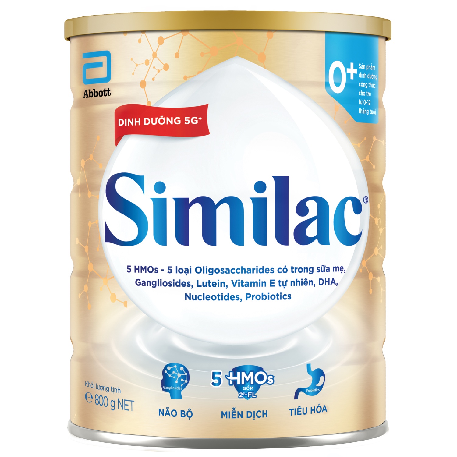 Sữa Similac® 0+ lon 800g cho trẻ từ 0–12 tháng tuổi