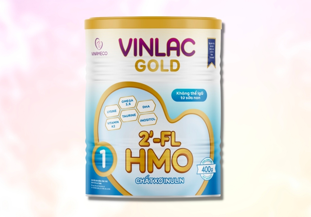 Sữa Vinlac Gold không chỉ dễ uống mà còn hỗ trợ bé tăng cân khỏe mạnh, cải thiện hấp thu và phát triển toàn diện.