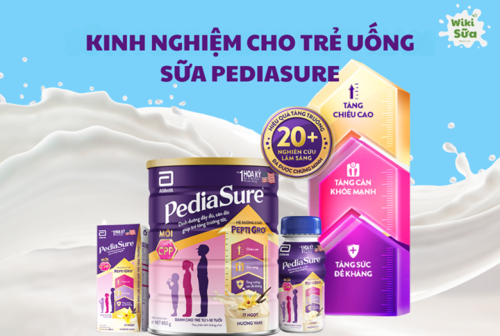 Hướng dẫn cách pha sữa PediaSure đúng