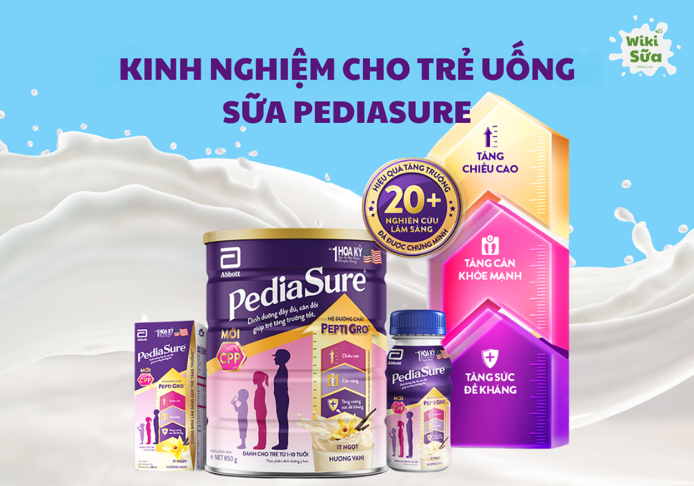 Hướng dẫn cách pha sữa PediaSure đúng