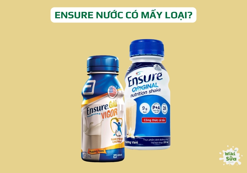 Tìm hiểu về sữa Ensure dạng nước