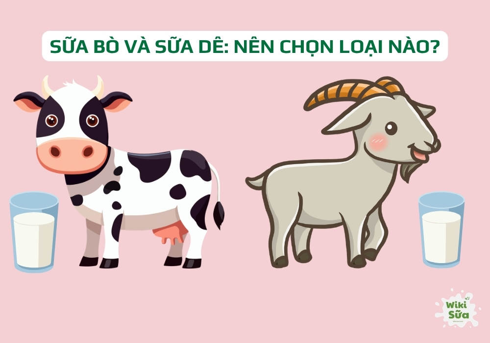 Sữa bò và sữa dê