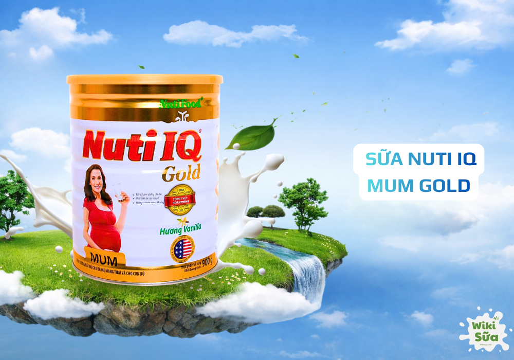 Sữa Nuti IQ Mum Gold – bổ sung dinh dưỡng, hỗ trợ mẹ sinh mổ nhanh phục hồi. 