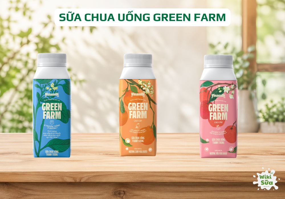 sữa chua uống vinamilk greenfarm