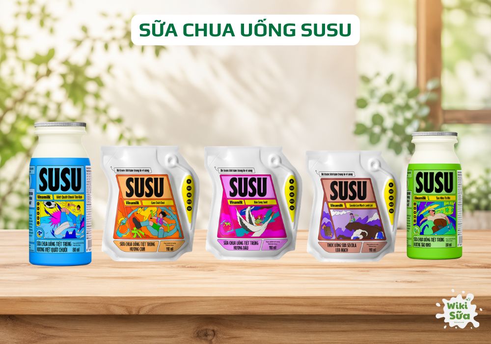 sữa chua uống vinamilk susu