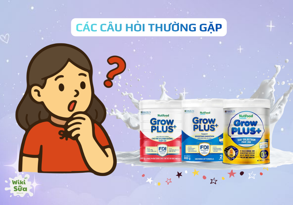 Các câu hỏi thường gặp về các loại sữa của Nutifood 
