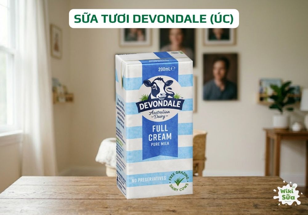 Sữa tươi Devondale giúp cung cấp đạm và năng lượng cho cơ thể