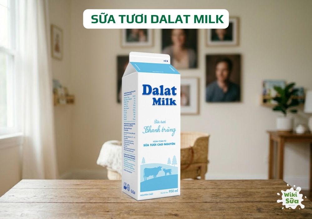 Sữa tươi Dalat Milk giúp cung cấp năng lượng nhẹ, phù hợp dùng mỗi ngày