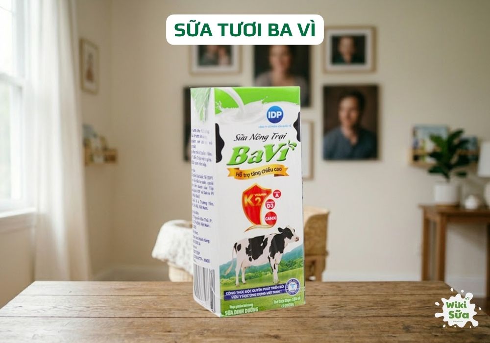 Sữa tươi Ba Vì giúp bổ sung vi chất và hỗ trợ tăng cường thể lực 