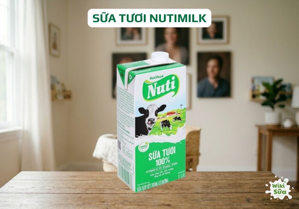 Sữa tươi NutiMilk giúp bổ sung năng lượng hằng ngày
