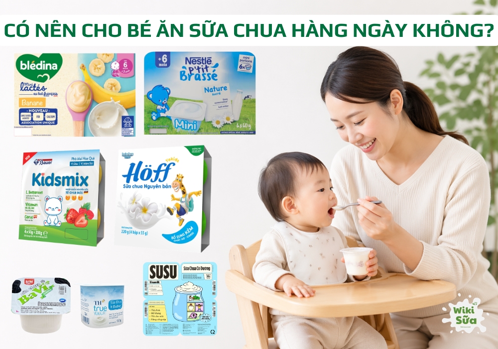 có nên cho bé ăn sưa chua hàng ngày không