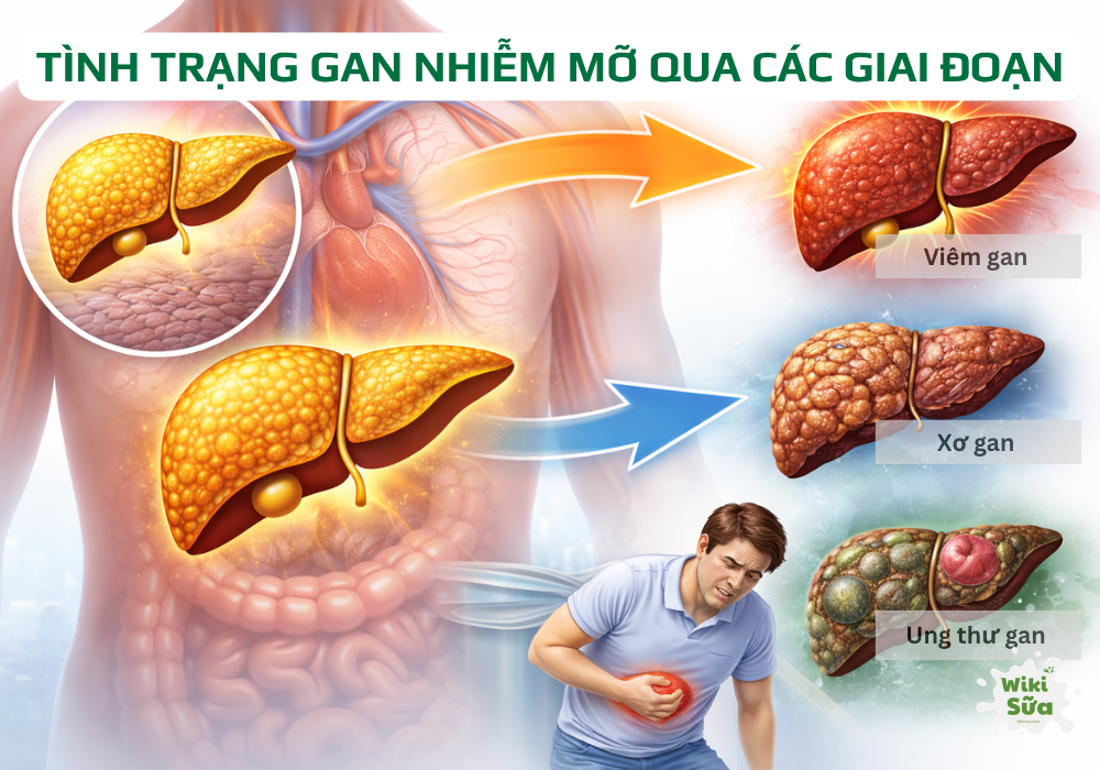tiến triển của gan nhiễn mỡ