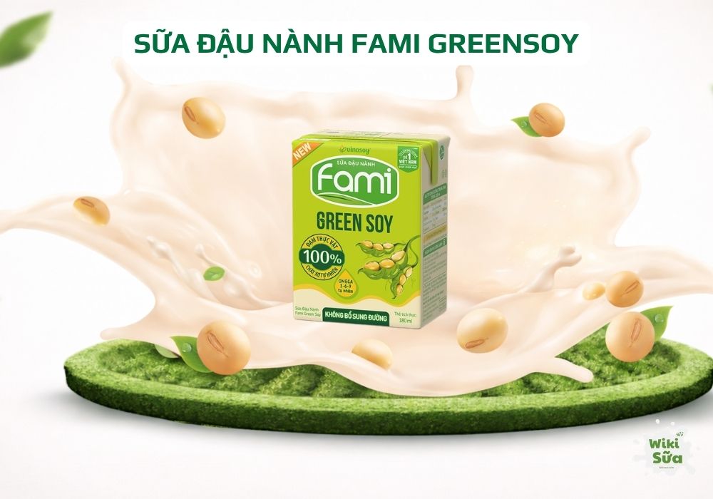 sữa đậu nành fami greensoy