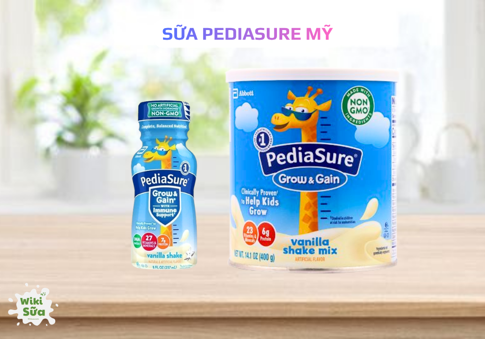 Sữa Pediasure Mỹ – Công thức giàu năng lượng, hỗ trợ tăng cân và phát triển toàn diện cho trẻ biếng ăn, chậm lớn.