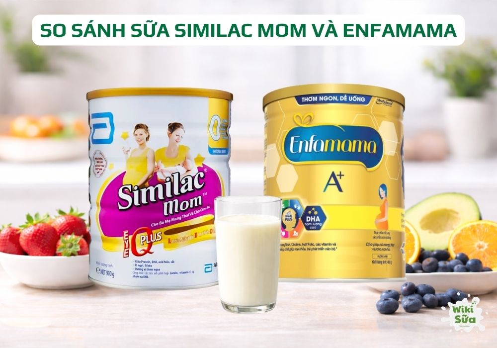 so sánh sữa similac mom và enfamama