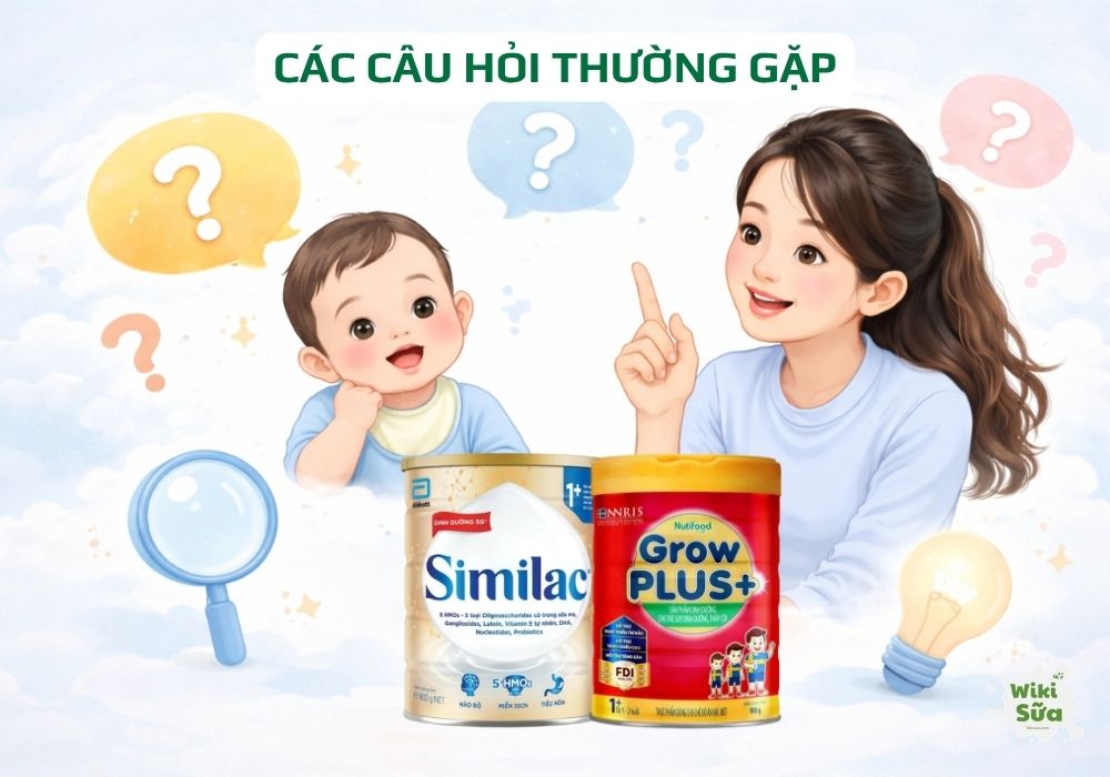 một số thắc mắc về sữa Similac và GrowPlus