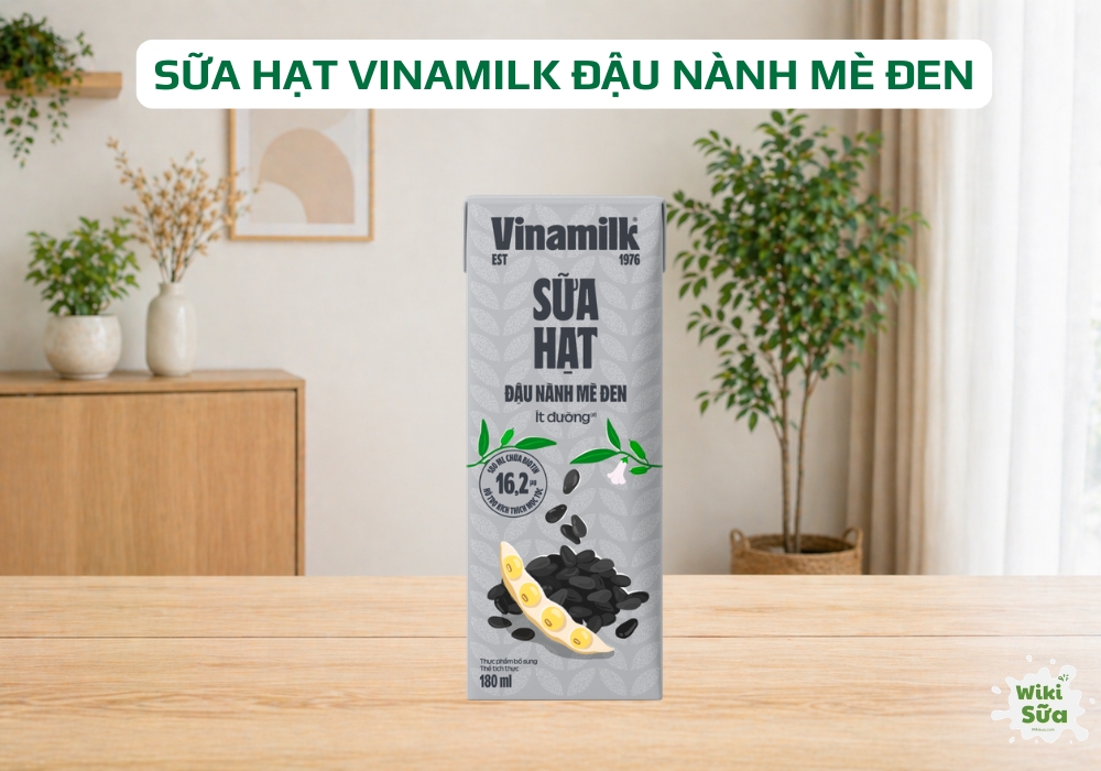 sữa hạt vinamilk đậu nành mè đen