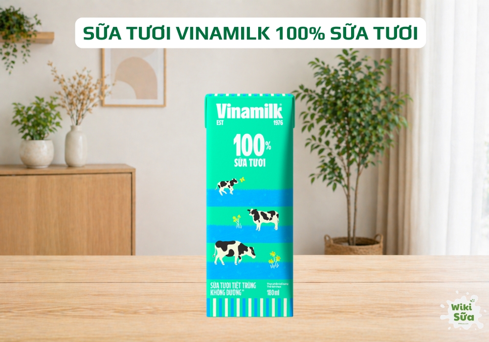 sữa tươi vinamilk 100% sữa tươi