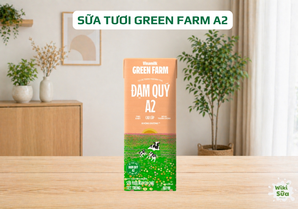 sữa tươi vinamilk green farm a2