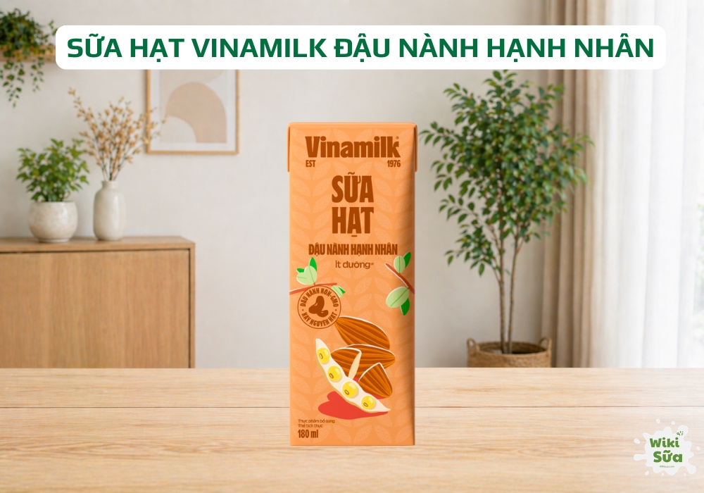sữa hạt vinamilk đậu nành hạnh nhân