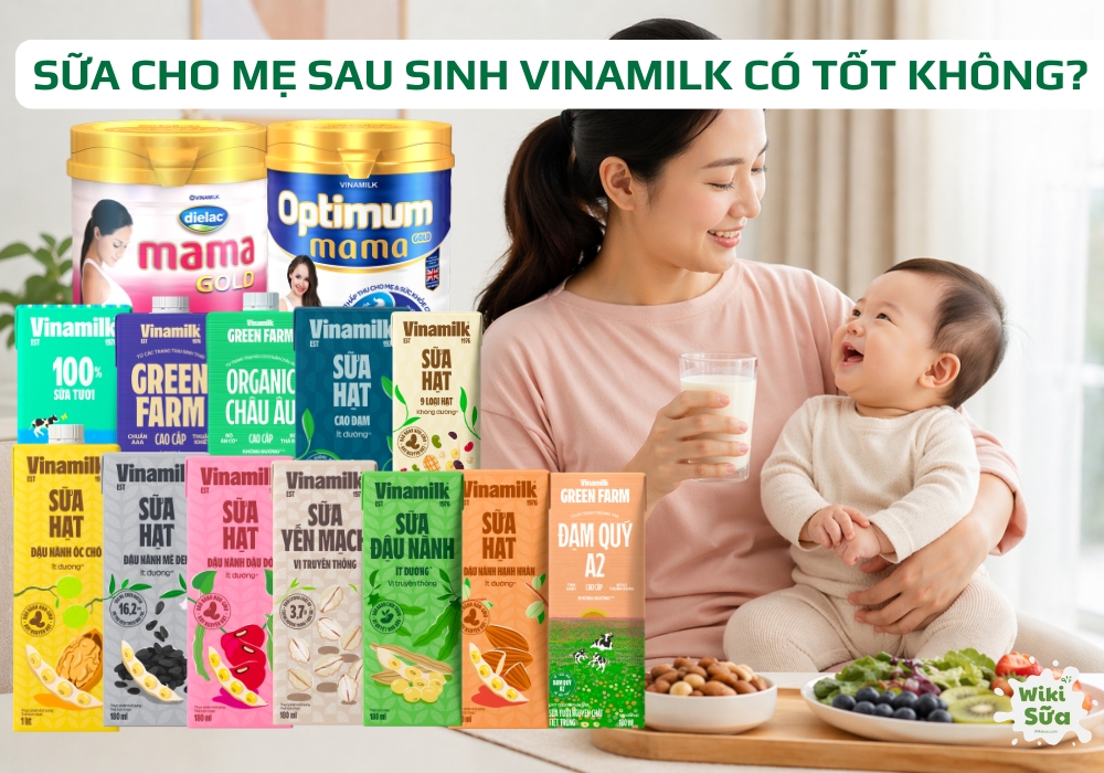 sữa cho mẹ sau sinh vinamilk