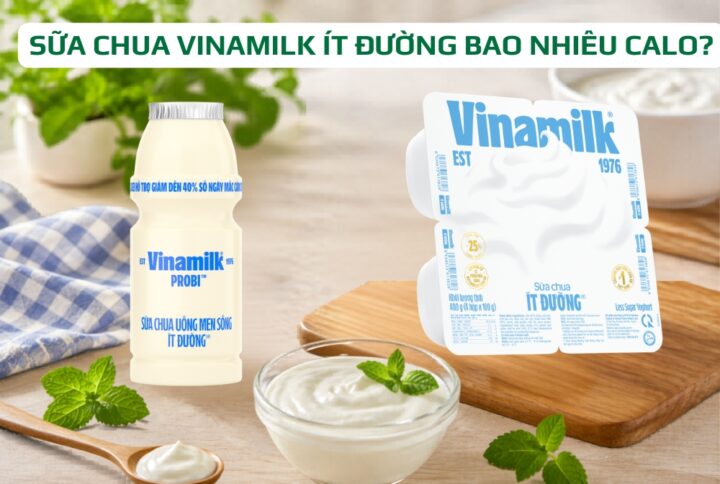 sữa chua vinamilk ít đường bao nhiêu calo