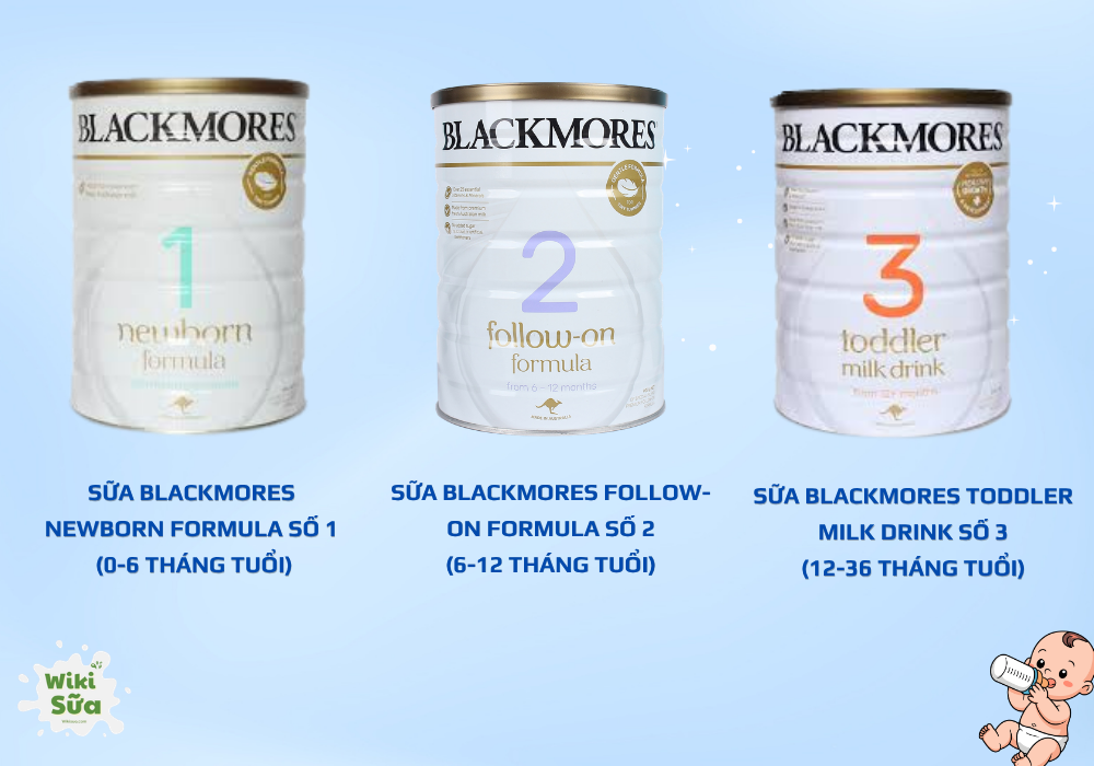 Một số dòng sữa công thức Blackmores giống sữa mẹ 