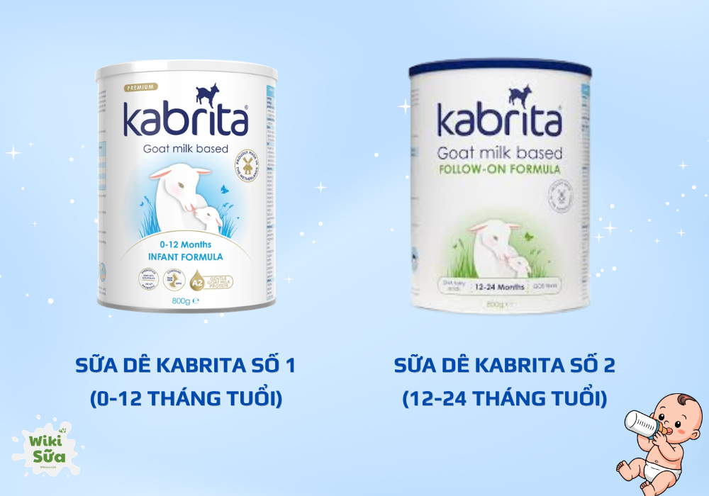 Một số dòng sữa công thức Kabrita giống sữa mẹ 