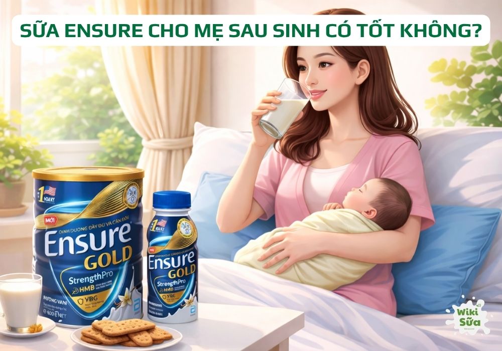 sữa ensure cho mẹ sau sinh