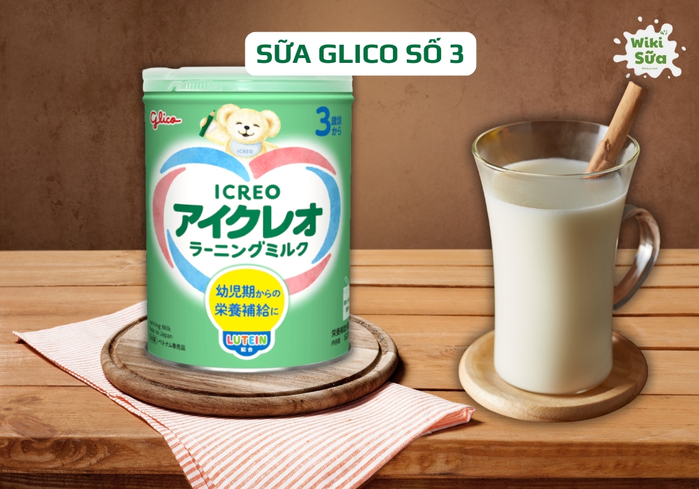 Sữa Glico số 3 cho trẻ từ 3 tuổi trở lên