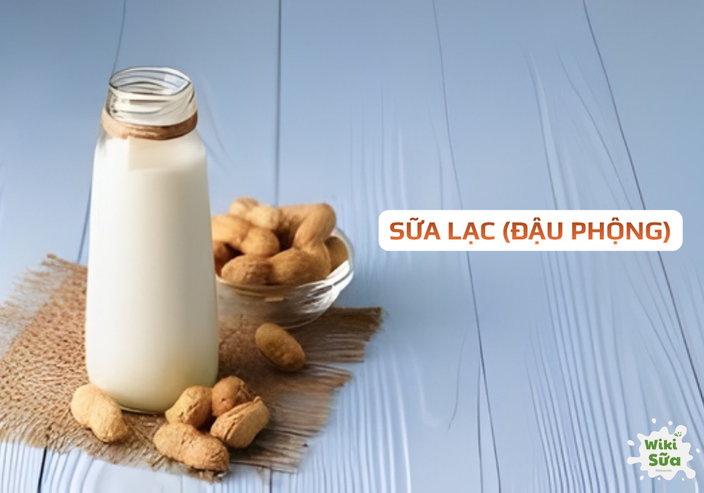 Sữa lạc (đậu phộng) – tăng năng lượng nhanh 
