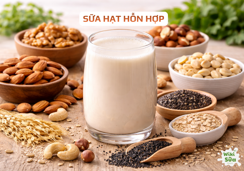 Sữa hạt hỗn hợp – kết hợp nhiều loại hạt tăng giá trị dinh dưỡng
