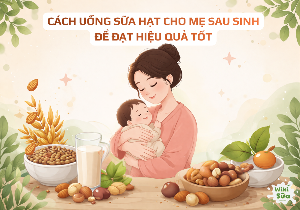 Cách uống sữa hạt cho mẹ sau sinh để đạt hiệu quả tốt  