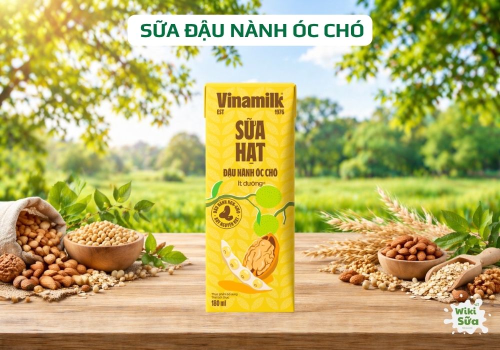 Sữa đậu nành óc chó Vinamilk, hương vị đậm đà từ hạt