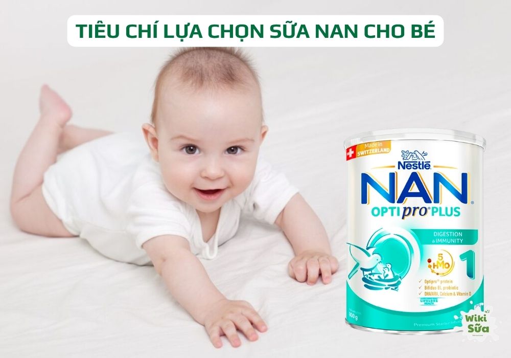 tiêu chí chọn sữa nan cho bé giúp bé phát triển toàn diện