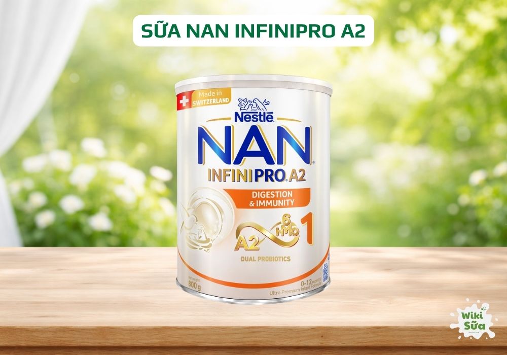 sữa nan infinipro a2 hấp thu tốt và phù hợp với tiêu hóa nhạy cảm của bé