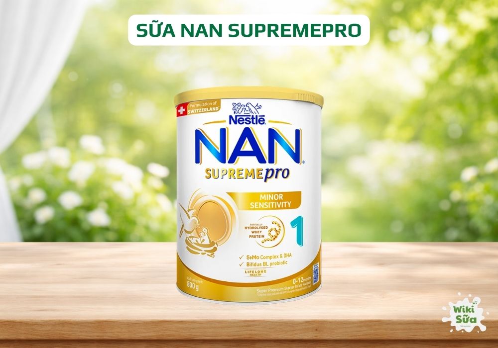 sữa nan supremepro hỗ trợ giảm nguy cơ dị ứng và bảo vệ tiêu hóa